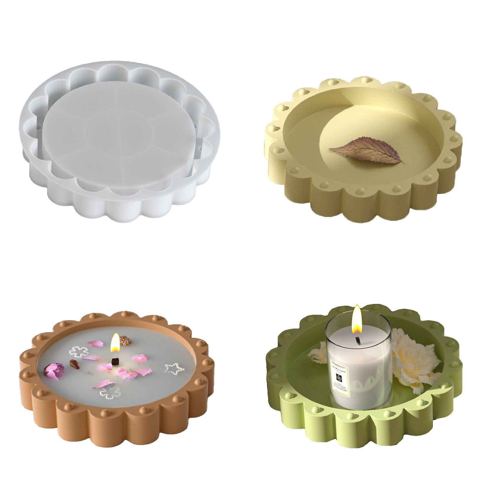 Round Lace Bead Tray