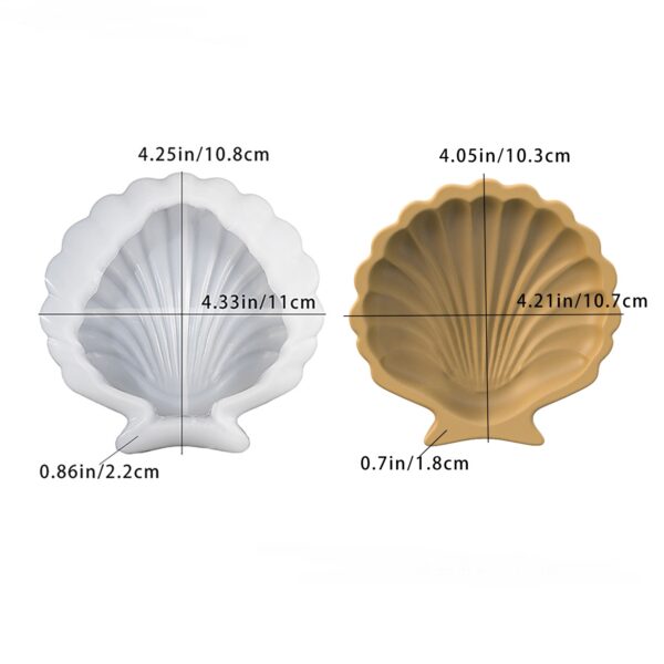 Scallop Shell Trinket Dish Silicone Mold