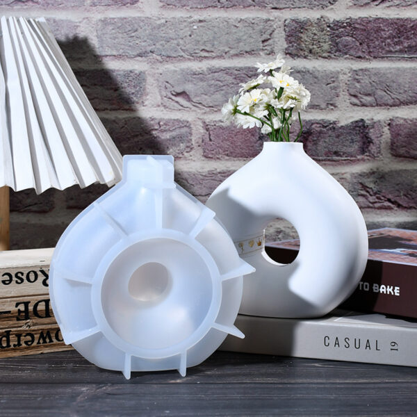 Nordic Circular Donut Vase Silicone Mold