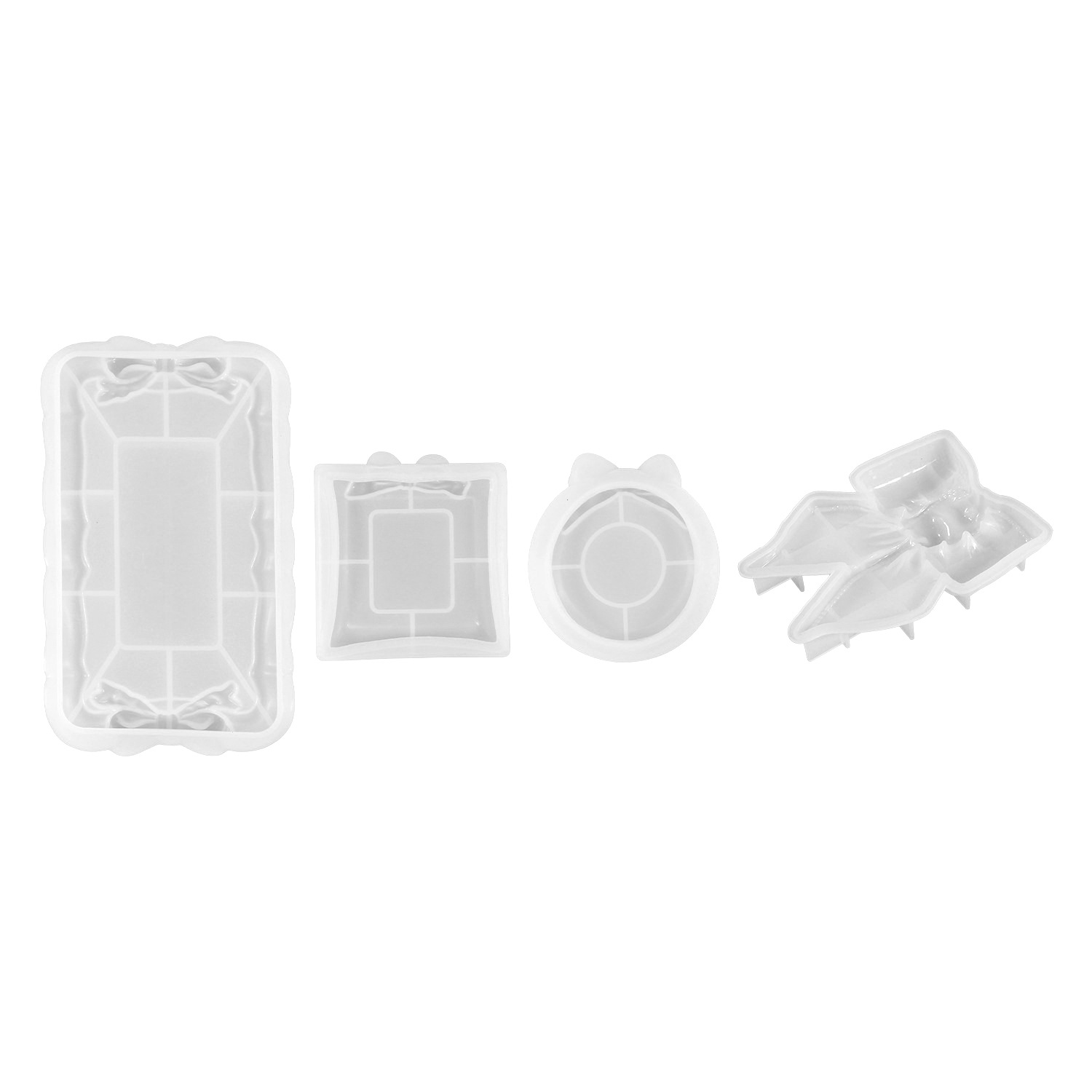 Bow Lace Edge Trinket Tray Silicone Mold