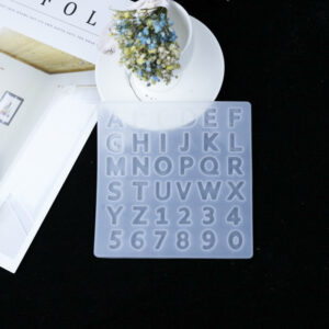 Miniature Geometric Alphabet Silicone Mold - Jewelry Components
