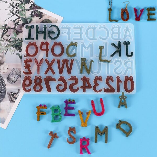 Cute Lowercase, Smiley Silicone Mold - Kawaii Crafts