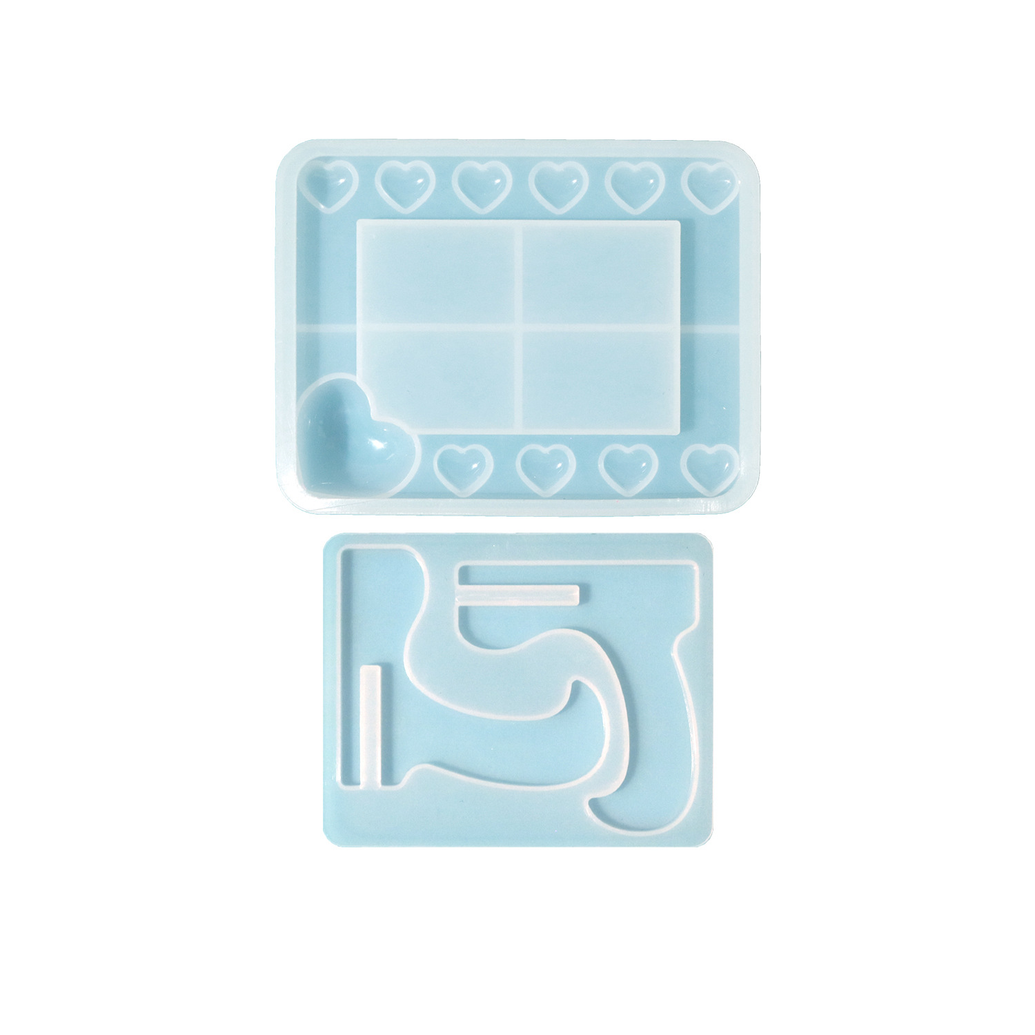 Mini Heart Design Photo Frame Silicone Mold