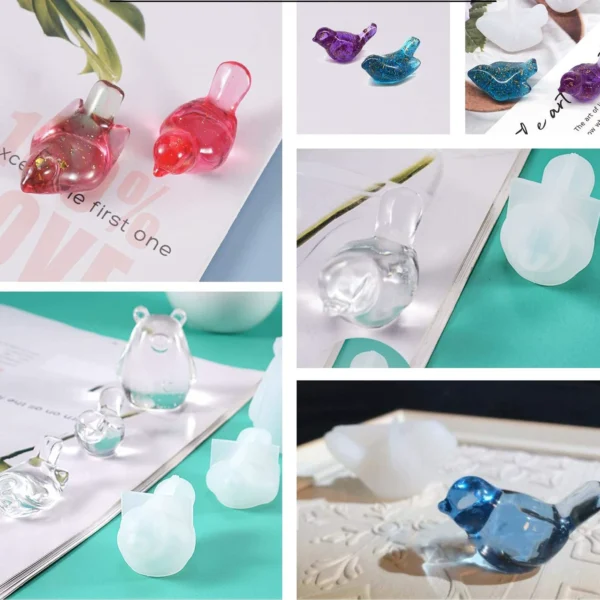 Plump Bird Figurine Silicone Mold - Home Decor