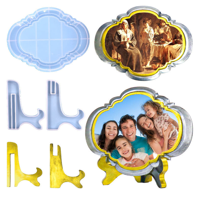 Vintage Style Photo Frame Silicone Molds