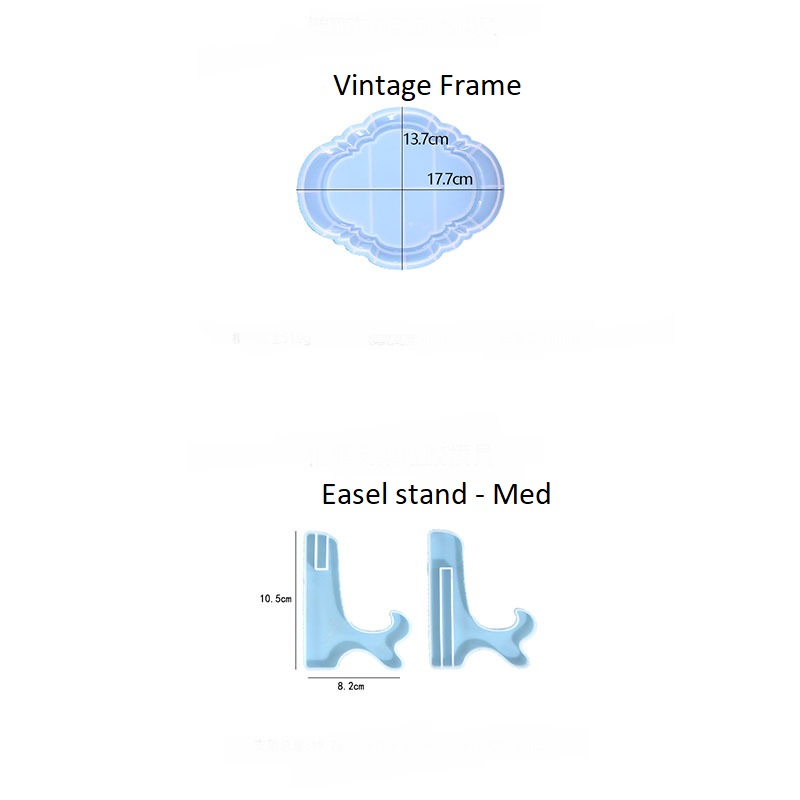 Vintage Style Photo Frame Silicone Molds