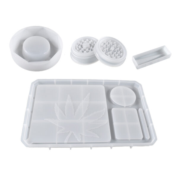 Leaf Ashtray, Grinder Combo Mold Set - Full Kit