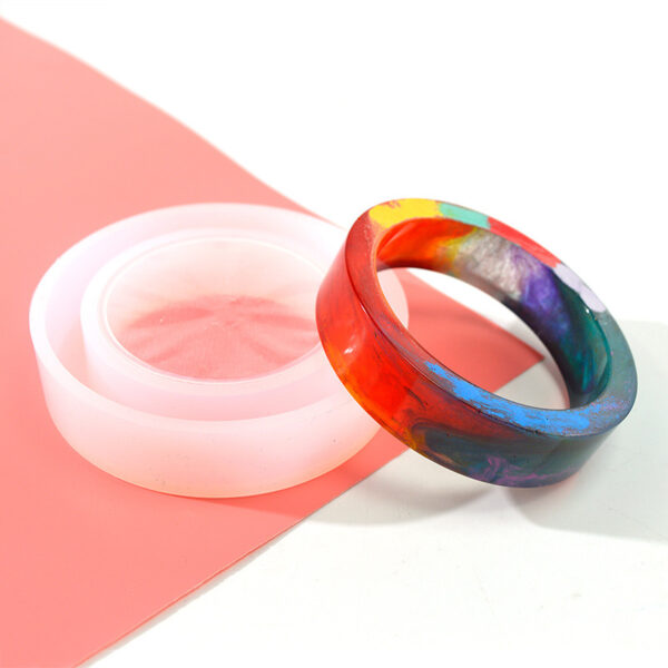Flat Edge Bangle Silicone Mold - Straight Wall