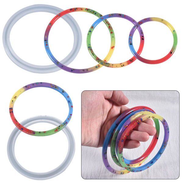 Slim Line Bangle Silicone Mold - Stackable Series