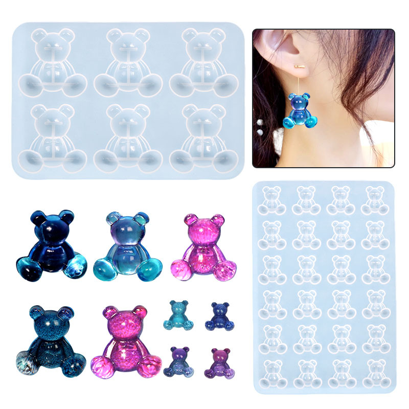 Assorted Bear Collection Silicone Mold - Multipack