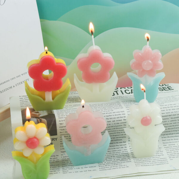 3D Flower Bloom Candle Silicone Mold - Floral