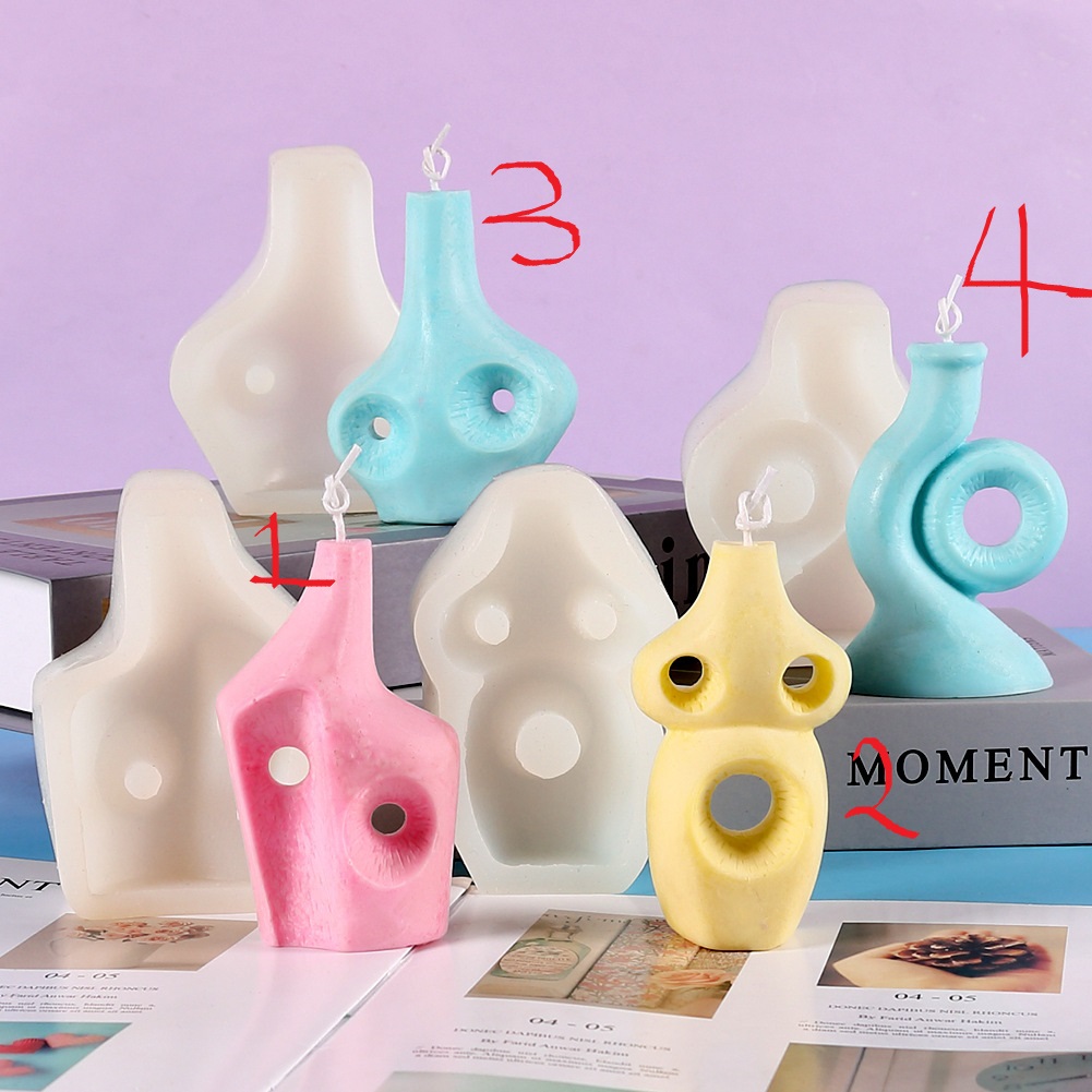 Vintage Perfume Bottle Candle Silicone Mold - Decor