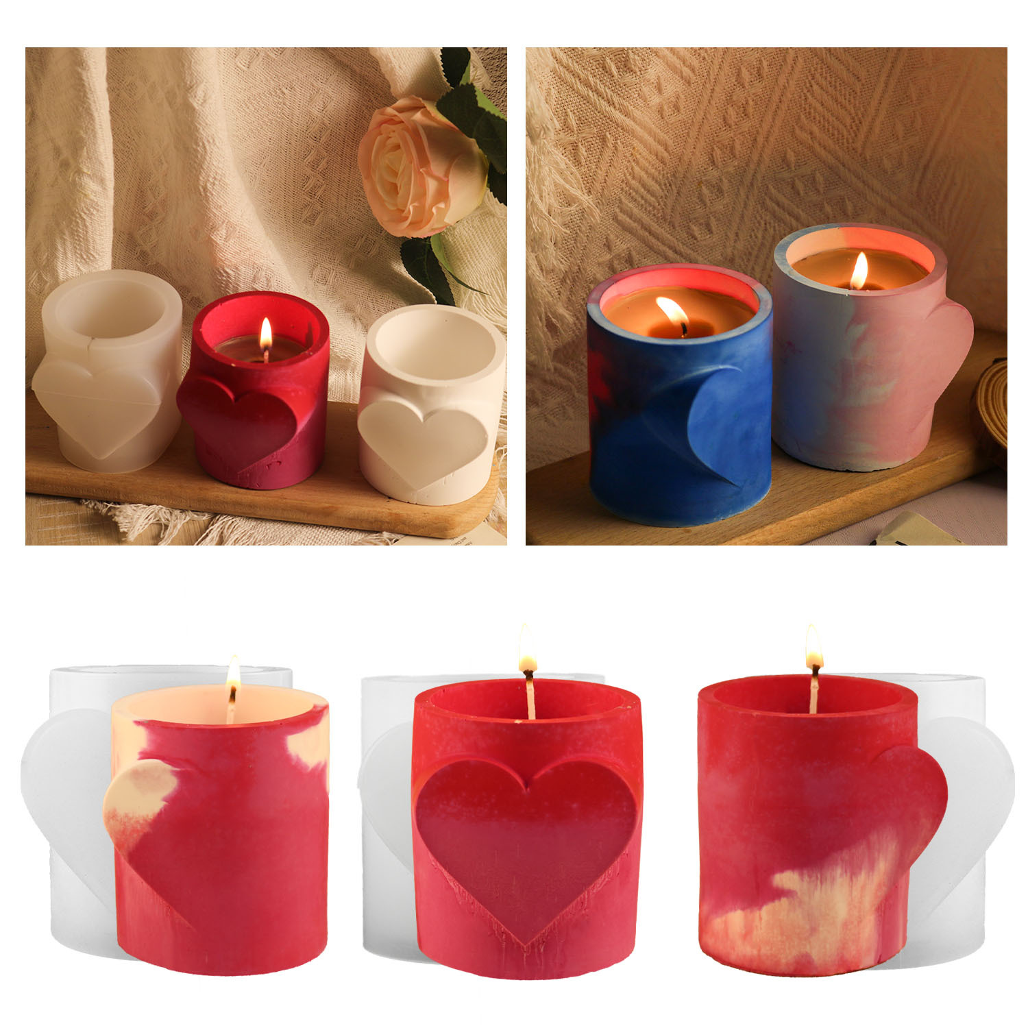 Dual Purpose Candle, Pen Holder Mold - Arch