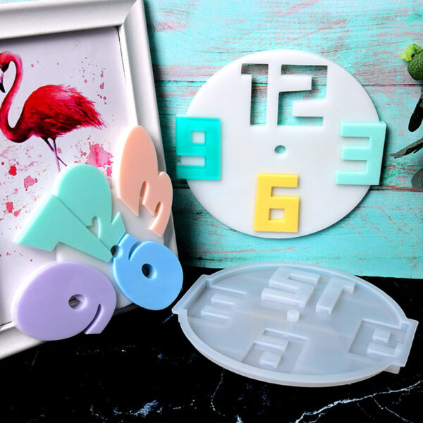 Creative Wall Clock Silicone Mold - Unique Shapes