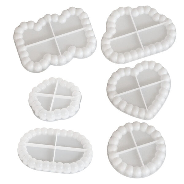 Assorted Bubble Edge Coaster Molds - Shapes