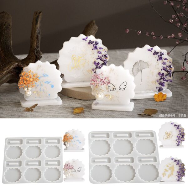 Baroque Ornament Plaque Silicone Mold - Wall Decor