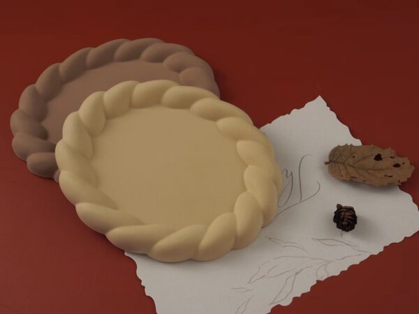 Twisted Edge Coaster Silicone Mold - Rope Border