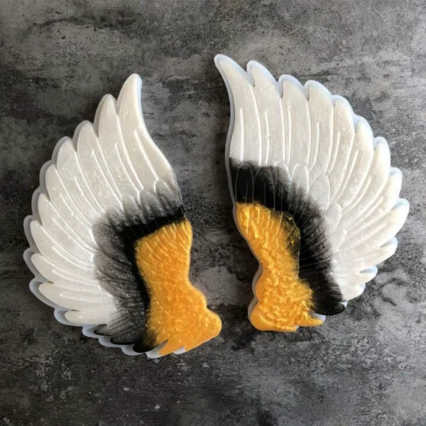 Angel Wing Coaster Silicone Mold - Feather