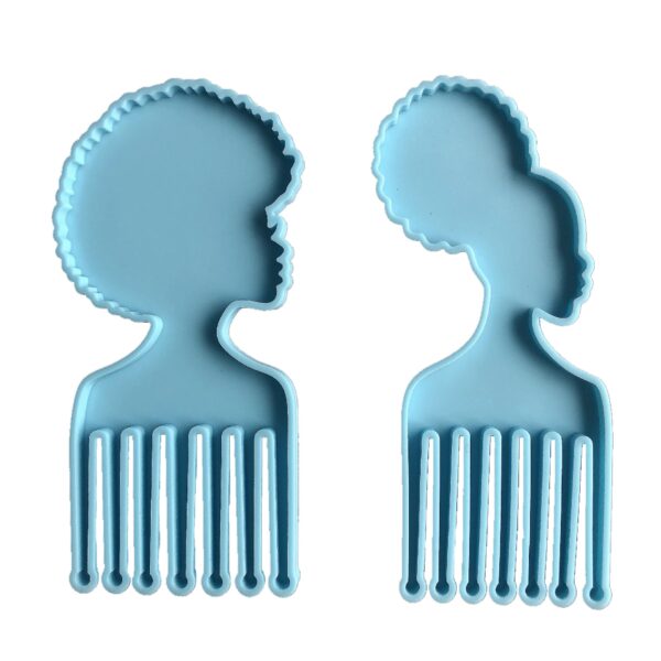 Afro Pick Hair Comb Silicone Mold - Beauty Tool