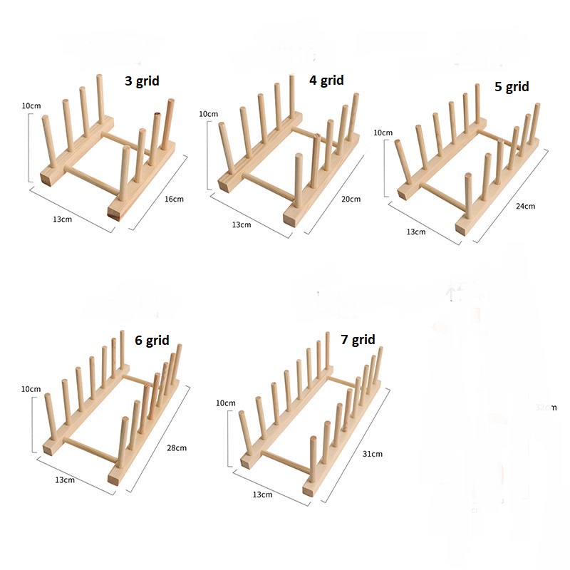 Wooden Coaster Rack for Table Organization