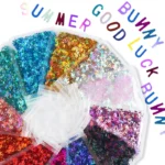 Laser English letter sequins