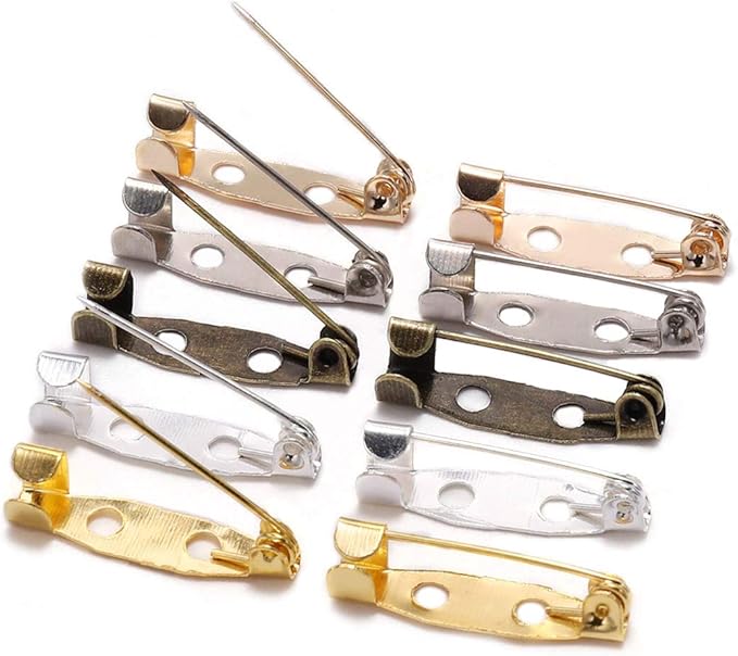 Brooch Pins  Pack of 12 for Secure Fastening