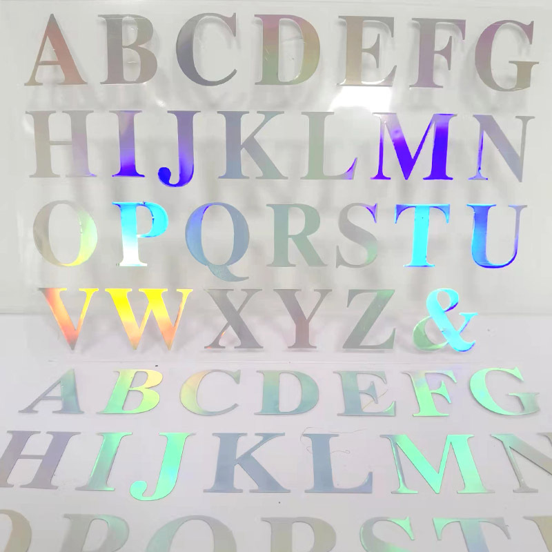 Holographic Vinyl Stickers with Color-Shift Effect