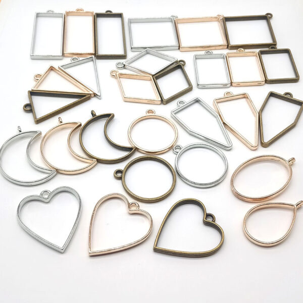 Open Bezel Pendant Frame for Custom Jewelry