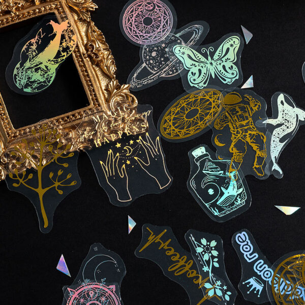 Laser Finish Decorative Stickers for Craft and Custom Design