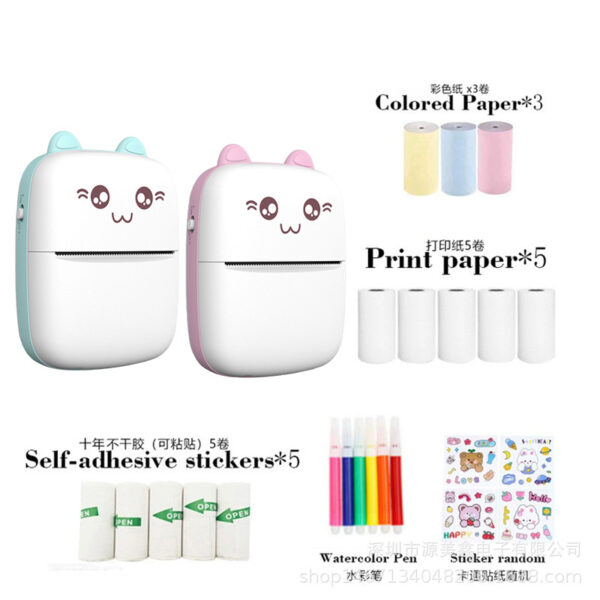 Cute Cat Mini Thermal Printer