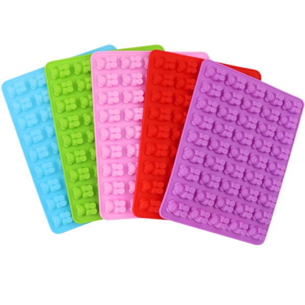45-Cavity Gummy Bear Silicone Mold - Bulk Sheet