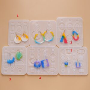 Geometric Statement Earring Silicone Mold Collection