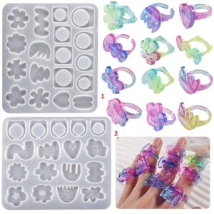 Floral Resin Ring Silicone Mold