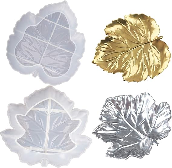 Decorative Maple Leaf Tray Silicone Mold - 3 Styles