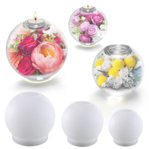 Sphere Tea Light Holder Silicone Mold - Orb