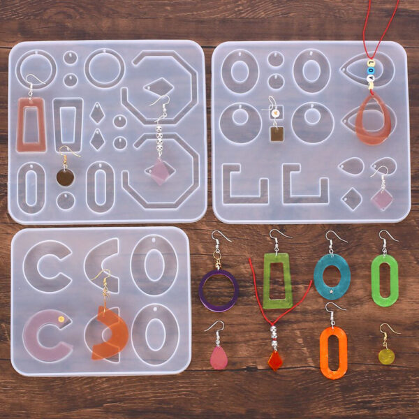 Irregular Geometric Hoop Earring Mold