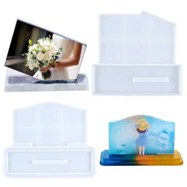 Curved Tabletop Photo Frame Silicone Mold