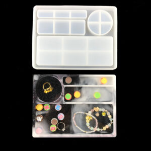 Rectangle Cosmetic Vanity Tray Silicone Mold