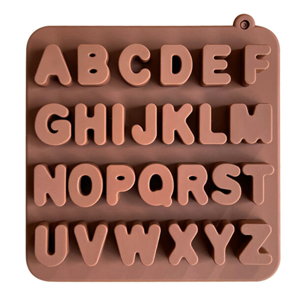 Deep Pour Medium Alphabet Silicone Mold - Thick Letters