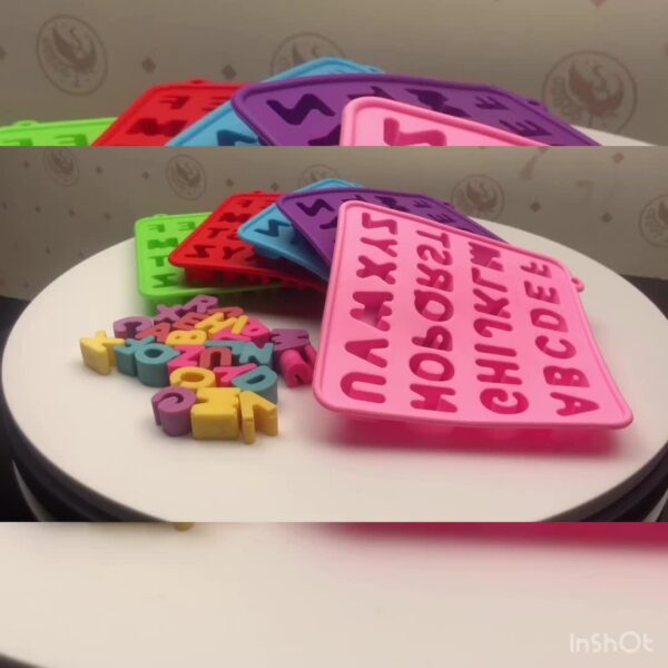 Deep Pour Medium Alphabet Silicone Mold - Thick Letters