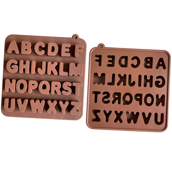 Deep Pour Medium Alphabet Silicone Mold - Thick Letters