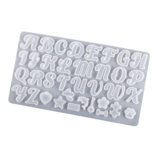 Large Curly Script Alphabet Silicone Mold - Signage