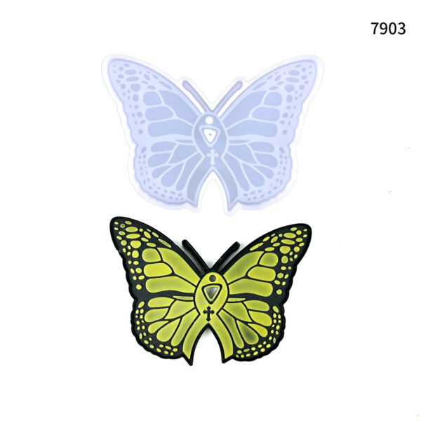 Single Wide-Wing Butterfly Mold - Spread Wings