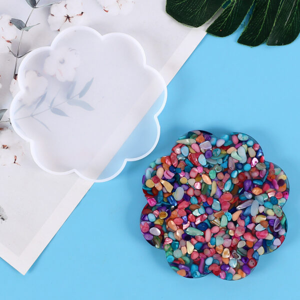 Simple Flower Shape Coaster Silicone Mold