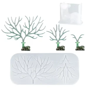 3D Deer Antler Jewelry Stand Silicone Mold