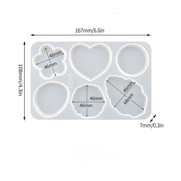 Assorted Phone Grip Keychain Silicon Mold