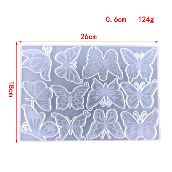 12-Cavity Mini Butterfly Silicone Mold - Bulk