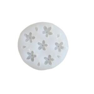 6 Cavity Round Petal Flower Silicone Mold