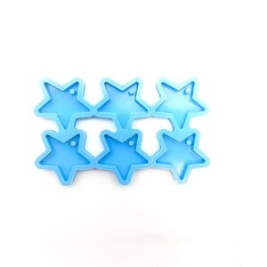 6 Cavity Star Keychain Silicone Mold