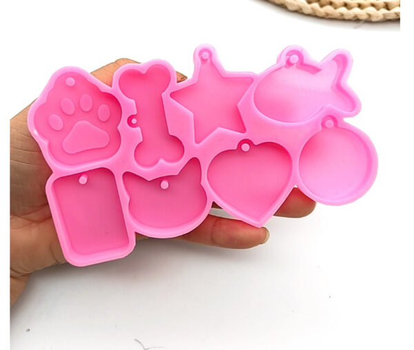 Mixed Pet Tag Silicone Mold (Bone, Fish, Paw)